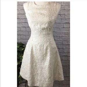 Kate Spade Sequin White Dress